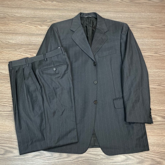 Canali Other - Canali Charcoal Grey Pinstripe Suit 38R